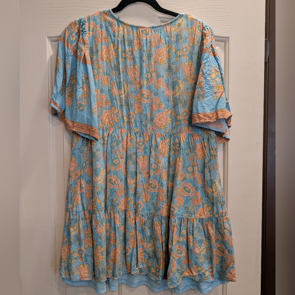 Floral Bohemian V-Neck Dress - Picture 8 of 8